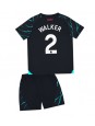 Otroški Nogometna dresi replika Manchester City Kyle Walker #2 Tretji 2023-24 Kratek rokav (+ hlače)
